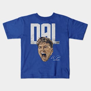 Luka Doncic Dallas Portrait City Abbreviation Kids T-Shirt